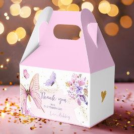 Caixinha De Lembrancinhas Borboleta Gable Box Jardim Floral Bebê Aniversário