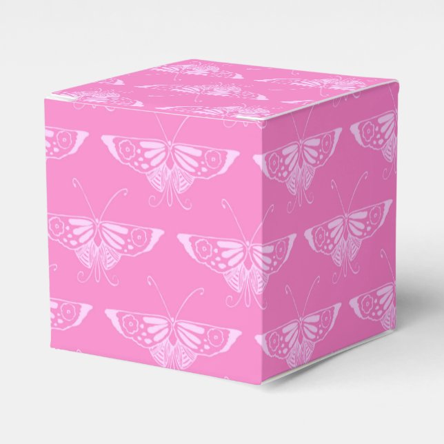 Caixinha De Lembrancinhas Borboleta Stylized Deco - rosa orquídea (Frente)