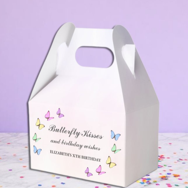 Caixinha De Lembrancinhas Borboletas Coloridas Aniversário (Criador carregado)