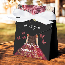 Caixinha De Lembrancinhas Borboletas de Quinceañera Floral