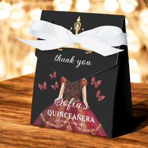 Caixinha De Lembrancinhas Borboletas de Quinceañera Floral