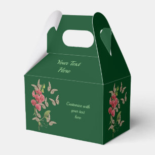 Caixinha De Lembrancinhas Borboletas E Flores De Ervilha Doce Personalizadas