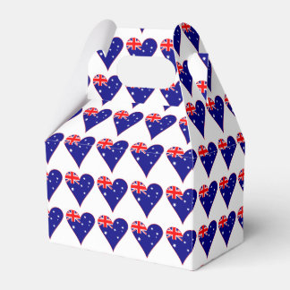 Caixinha De Lembrancinhas Borda Vermelha do Sinalizador Coração Funky Austrá