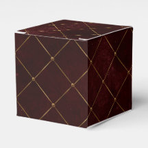 Bordô e Dourado Luxo Vintage Treliça