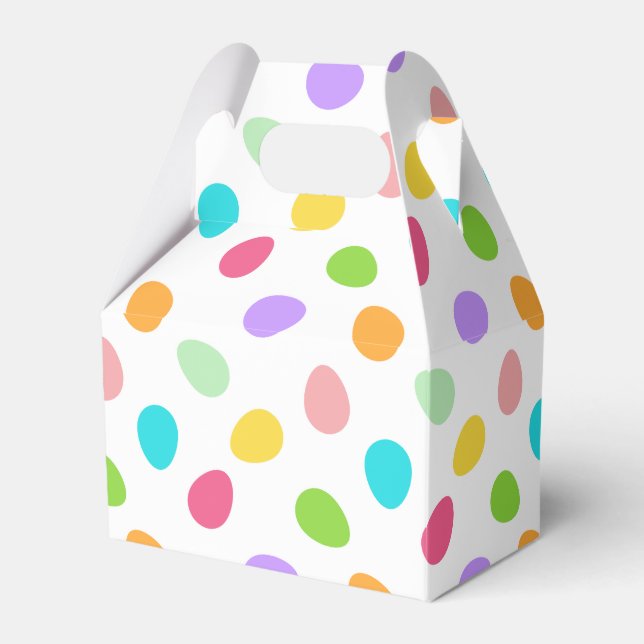 Caixinha De Lembrancinhas Branca de Ovos Básicos (Frente)