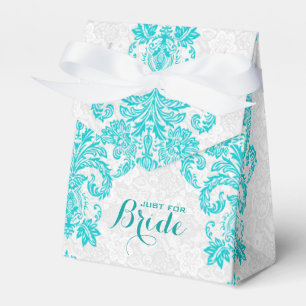 Caixinha De Lembrancinhas Branco de Monogramed e ornamento floral de