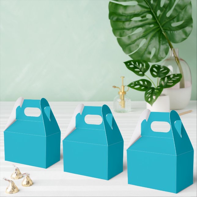Caixinha De Lembrancinhas Bright Rich Sky Blue Favor Boxes (Múltiplo)