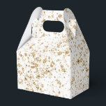 Caixinha De Lembrancinhas Brilho dourado elegante e maravilhoso<br><div class="desc">Caixa de presente de casamento com fundo branco e brilhos dourados e salpicos!</div>