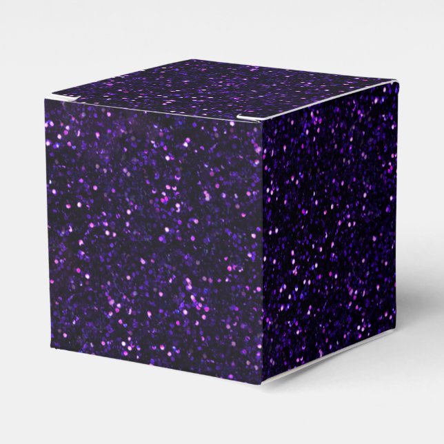 Caixinha De Lembrancinhas Brilho roxo Amethyst escuro (Frente)
