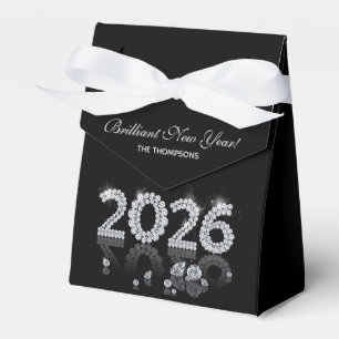 Caixinha De Lembrancinhas Brilliant Diamonds Luxo Ano Novo 2026