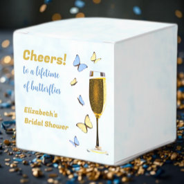 Caixinha De Lembrancinhas Brinde a Uma Vida de Borboletas Chá de Noiva