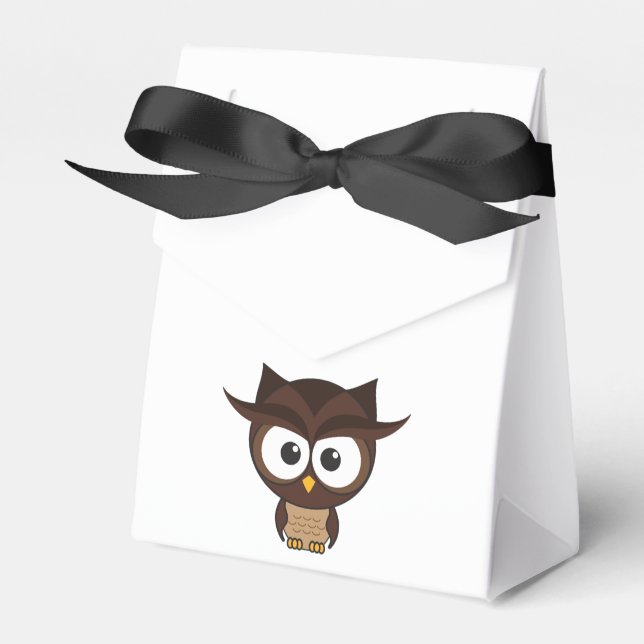 Caixinha De Lembrancinhas Brown Owl (Frente)