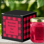 Caixinha De Lembrancinhas Buffalo Check - Vermelho e Preto - Lumberjack Clas<br><div class="desc">Caixa de seleção Red Clássico e Black ou Lumberjack Buffalo. O texto em ambos os lados da caixa é personalizável. Se você usar o botão/ferramenta 'editar design', também poderá adicionar suas próprias imagens/fotos. Outras formas de cores disponíveis. Consulte Coleção de todos os tamanhos de caixas e cores de verificação de...</div>
