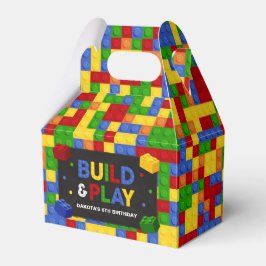 Caixinha De Lembrancinhas Building Blocks Birthday Party Favor Box