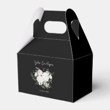 Buquê Floral Branco e Preto Moderno