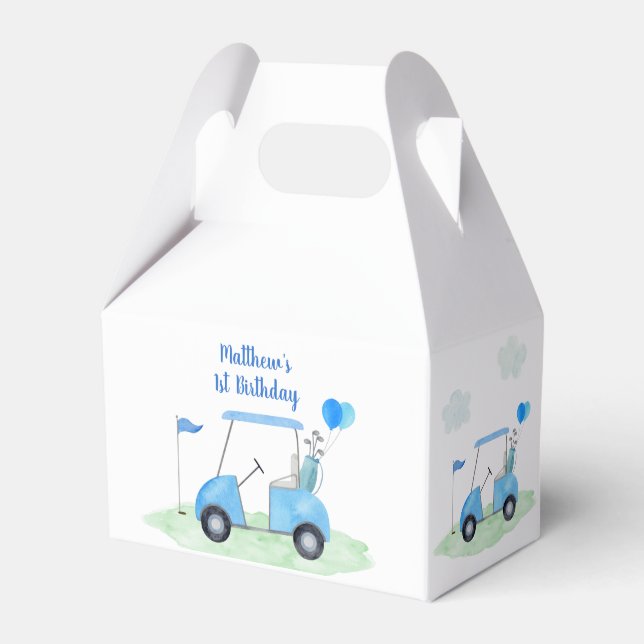 Caixinha De Lembrancinhas Buraco Em Um Golfe, Par-tee (Frente)