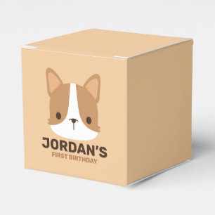 Caixinha De Lembrancinhas Cachorro Corgi Corgento com Nome Personalizado