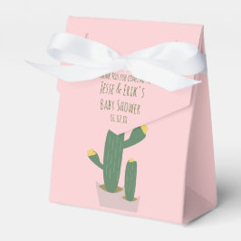 Caixinha De Lembrancinhas Cactus Cupcakes Chá de Bebê Obrigado Azul Rosa
