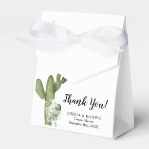 Caixinha De Lembrancinhas Cactus White Flowers Pampas Grass Party