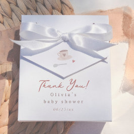 Caixinha De Lembrancinhas Cafe Bebe Aquarela Baby Shower Obrigado