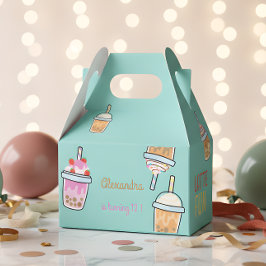 Caixinha De Lembrancinhas Café divertido latino chá bobba