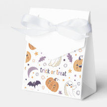 "Caixa de Favor de Abóbora de Halloween Fantasma e
