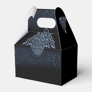 Caixinha De Lembrancinhas Caja de regalo con decoración y purina azul