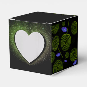 Caixinha De Lembrancinhas Caja de regalo verde oliva y negro