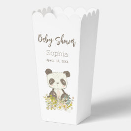Caixinha De Lembrancinhas Caja Palomitas Baby Shower Panda