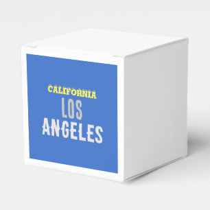 Caixinha De Lembrancinhas California Los Angeles City USA Retro Vintage Blue