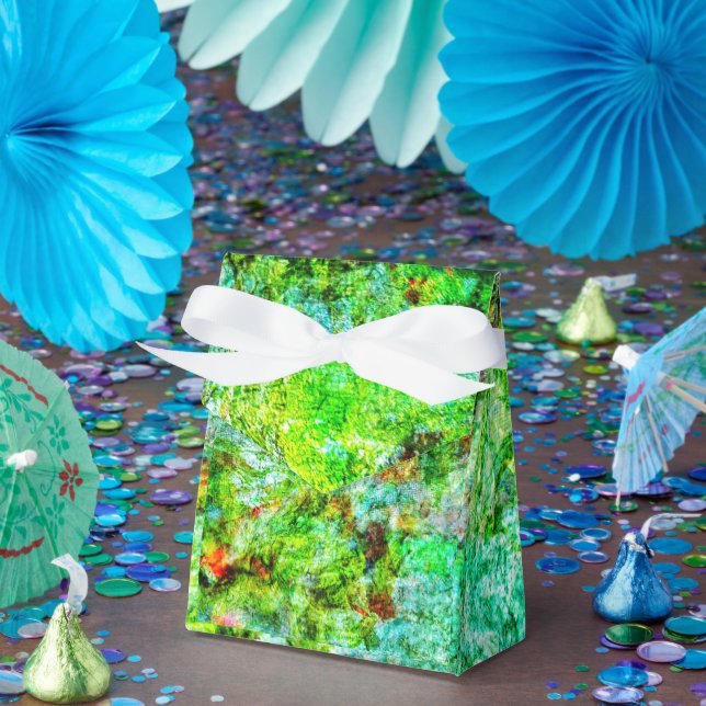 Caixinha De Lembrancinhas Calm yellow abstract Favor Box,Smooth textured art (Festa)