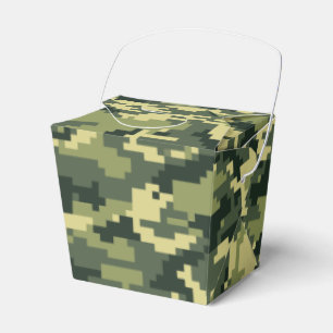 Caixinha De Lembrancinhas Camuflagem/Camo da floresta de 8 Digitas do pixel