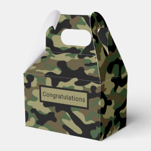 Caixinha De Lembrancinhas Camuflagem Caqui Florestal
