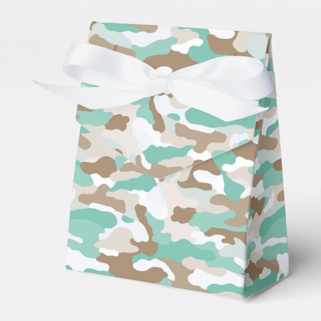 Caixinha De Lembrancinhas Camuflagem Costeira (Frente)