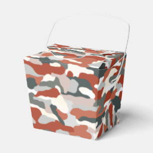 Caixinha De Lembrancinhas Camuflagem de outono