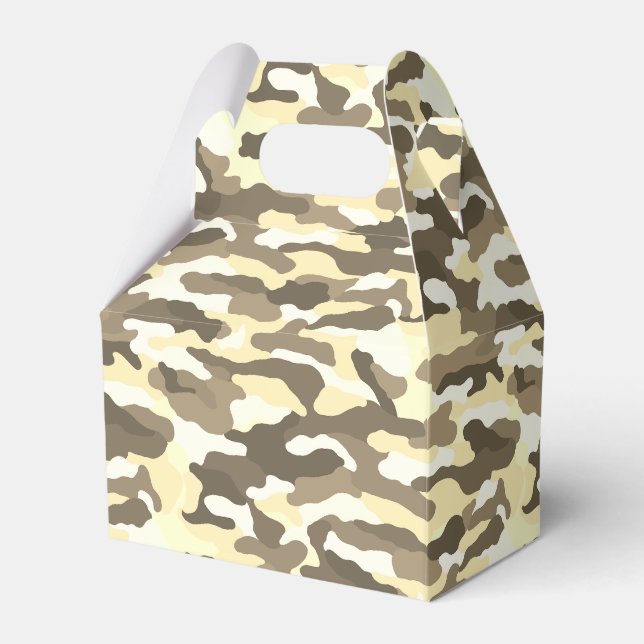 Caixinha De Lembrancinhas Camuflagem Deserto (Frente)