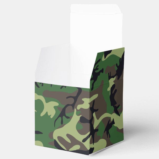 Caixinha De Lembrancinhas Camuflagem Militar (Aberto)