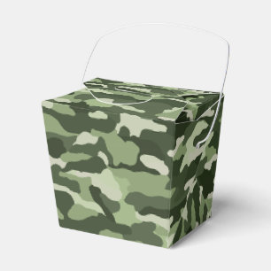 Caixinha De Lembrancinhas Camuflagem Verde