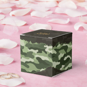 Caixinha De Lembrancinhas Camuflagem Verde Rústica Personalizada