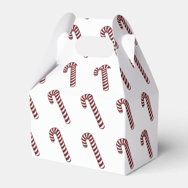 Caixinha De Lembrancinhas Candy Cane Favor Box (Frente)