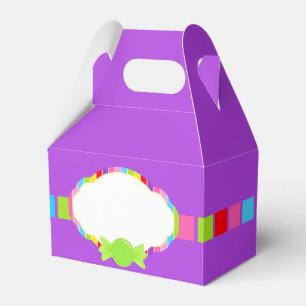 Caixinha De Lembrancinhas Candyland Roxa Inspirou Boxes do Doce