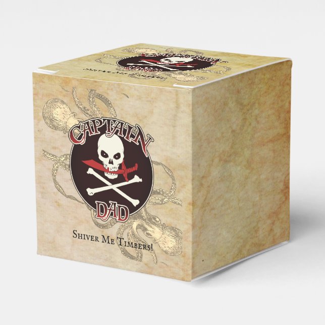 Caixinha De Lembrancinhas Capitão Pai - Embalado por Deep (Frente)