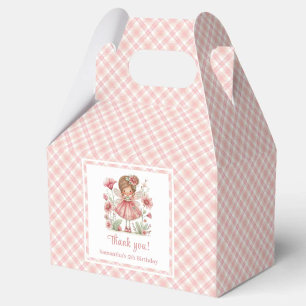 Caixinha De Lembrancinhas Caprichoso Fada Linda Rubor Floral Aniversário de