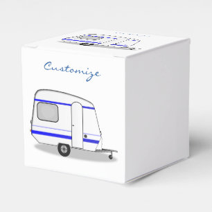 Caixinha De Lembrancinhas Caravana minúscula da caravana do Vintage Thunder