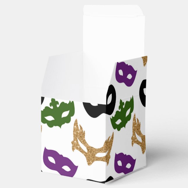 Caixinha De Lembrancinhas Carnaval Colorida do Partido Mardi Gras Máscaras N (Aberto)
