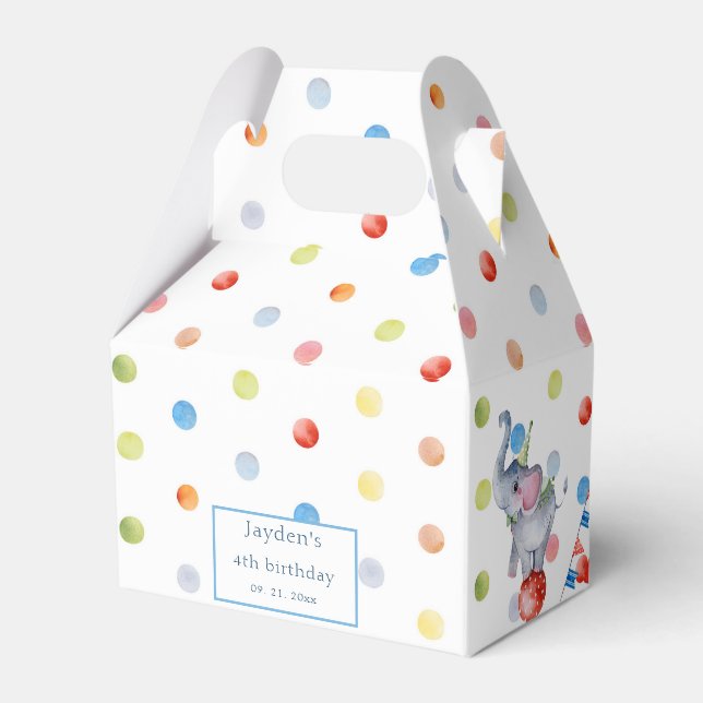 Caixinha De Lembrancinhas Carnaval de Circo (Verso)