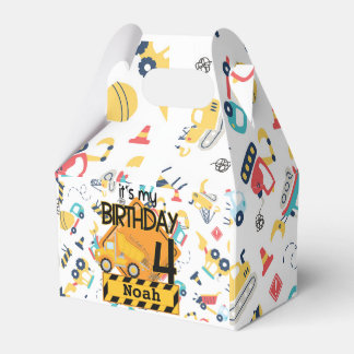 Caixinha De Lembrancinhas carro de caminhonete amarelo 4 anos de idade