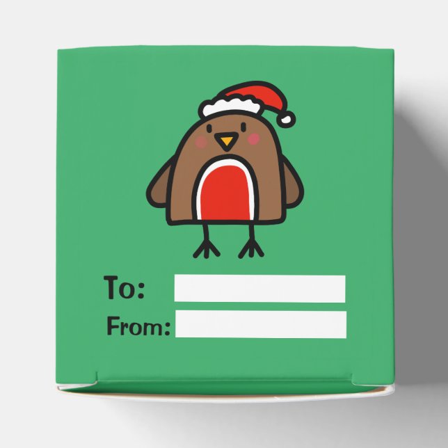 Caixinha De Lembrancinhas Cartografia de Natal Robin, crianças divertidas (Topo)