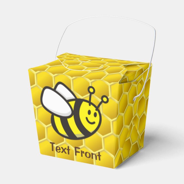 Caixinha De Lembrancinhas Cartoon de Honeybee (Frente)