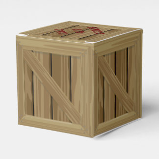 Caixinha De Lembrancinhas Cartoon Wood Crate